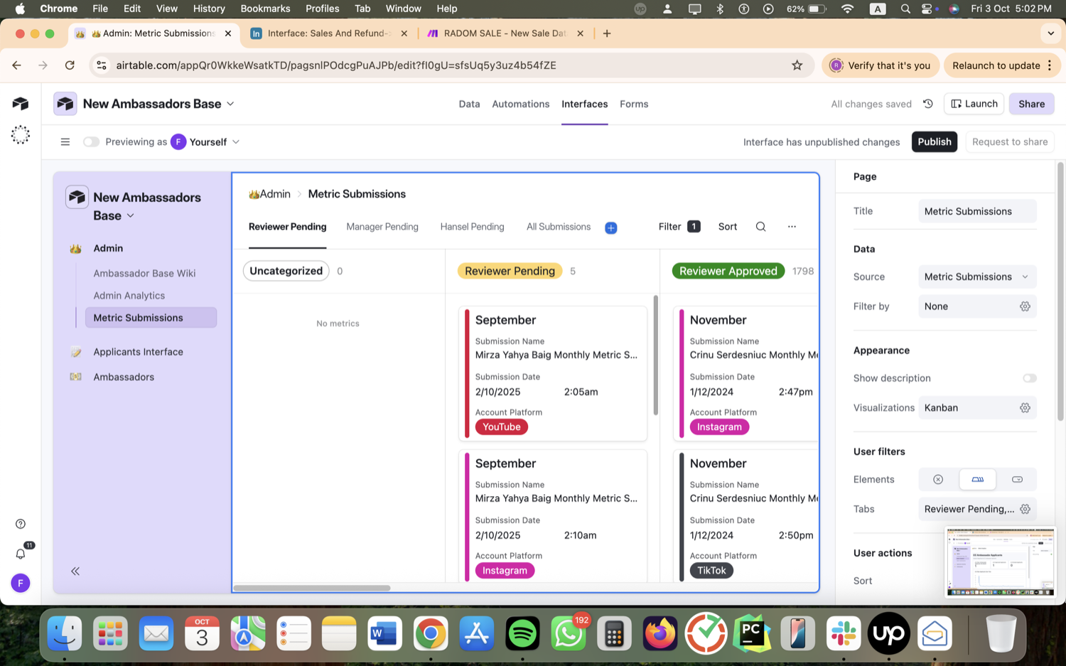 Creator Ambassador Program Ops - Airtable, Make.com & Zapier screenshot 25